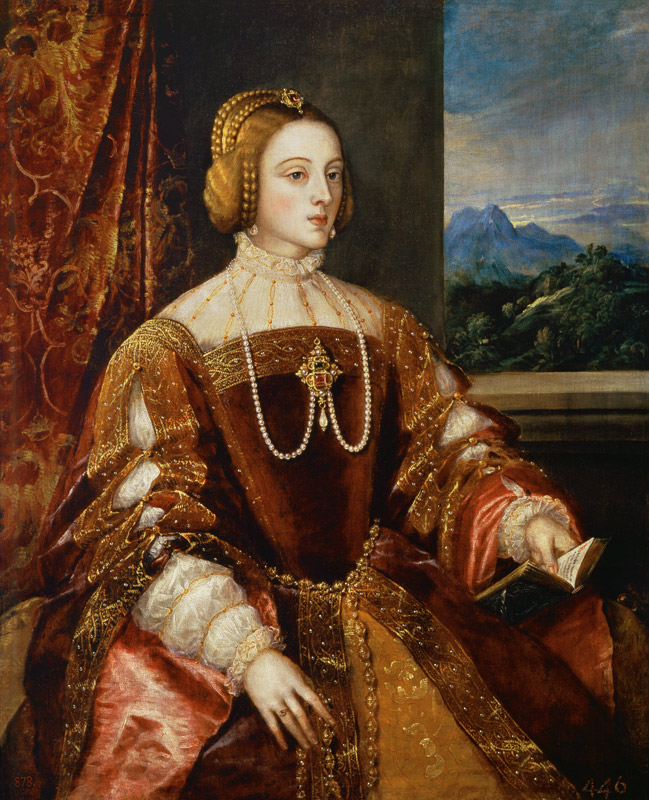 Portrait of the Empress Isabella of Portugal von Tizian (Tiziano Vercellio/ Titian)