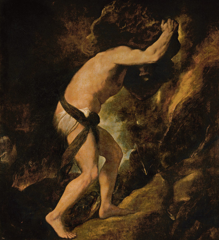Sisyphus von Tizian (Tiziano Vercellio/ Titian)
