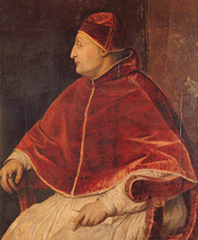 Bildnis des Papstes Sixtus IV. Um 1540. von Tizian (Tiziano Vercellio/ Titian)