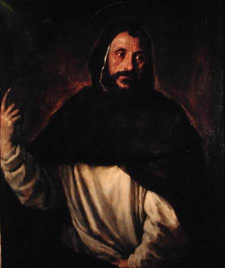 St. Dominic (1170-1221) von Tizian (Tiziano Vercellio/ Titian)