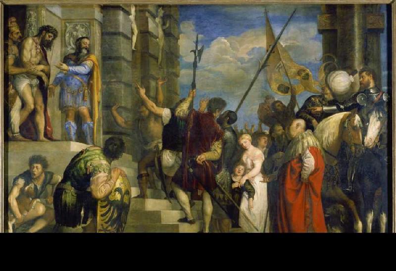 Ecce Homo. von Tizian (Tiziano Vercellio/ Titian)