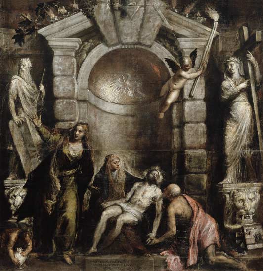 Pieta von Tizian (Tiziano Vercellio/ Titian)