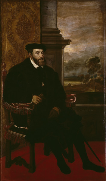 Karl V von Tizian (Tiziano Vercellio/ Titian)