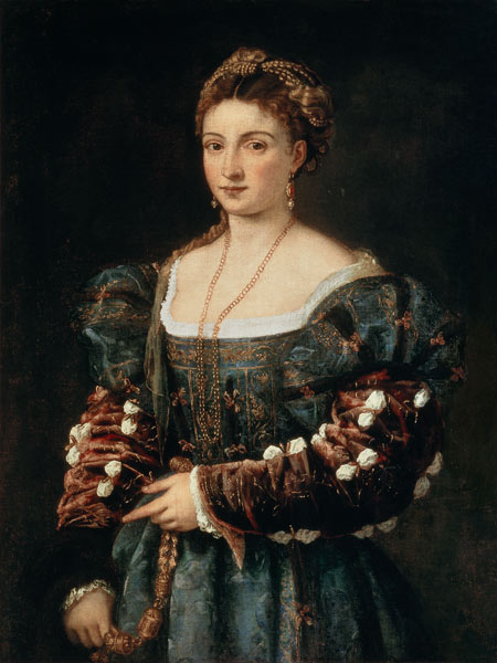 La Bella von Tizian (Tiziano Vercellio/ Titian)