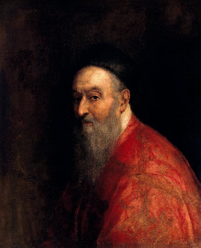 Portrait of a Venetian Senator von Tizian (Tiziano Vercellio/ Titian)