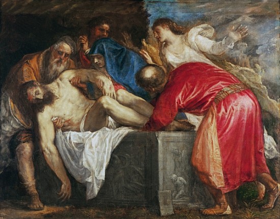 The Entombment of Christ von Tizian (Tiziano Vercellio/ Titian)