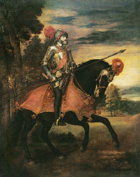 Kaiser Karl V. zu Pferde in der Schlacht bei Mühlberg 1548
