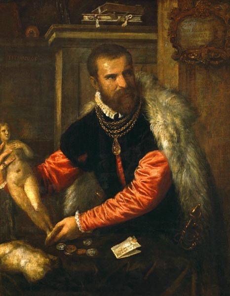 Jacopo de'Strada von Tizian (Tiziano Vercellio/ Titian)