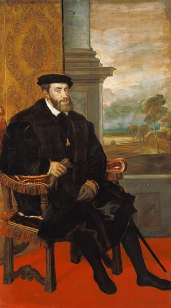 Kaiser Karl V. von Tizian (Tiziano Vercellio/ Titian)