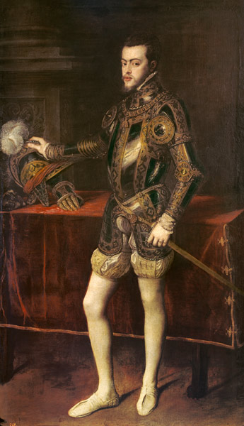 Bildnis Philipps II. von Tizian (Tiziano Vercellio/ Titian)