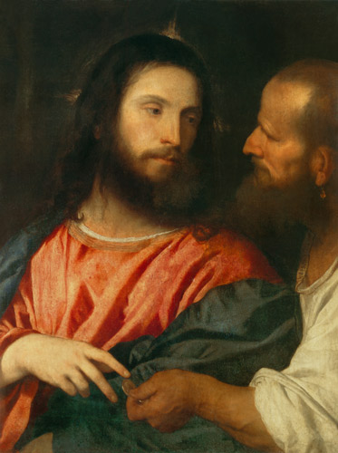 Der Zinsgroschen von Tizian (Tiziano Vercellio/ Titian)
