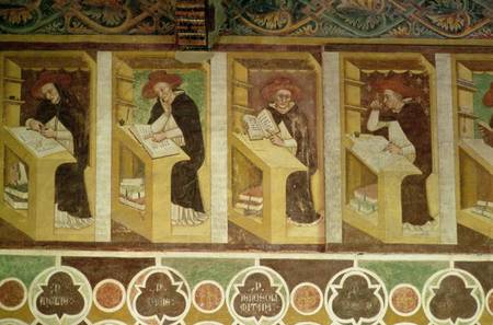 Four Dominican Monks at their Desks, from the cycle of 'Forty Illustrious Members of the Dominican O von Tommaso  da Modena