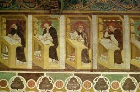 Four Dominican Monks at their Desks, from the cycle of 'Forty Illustrious Members of the Dominican O 1342