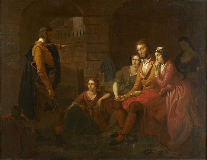 Marquis de La Fayette im Gefängnis in Olmütz von Tompkins Harrison Matteson