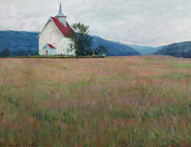 Our church, 1895 (oil on canvas)  von Torleiv Jorgensen Stadskleiv
