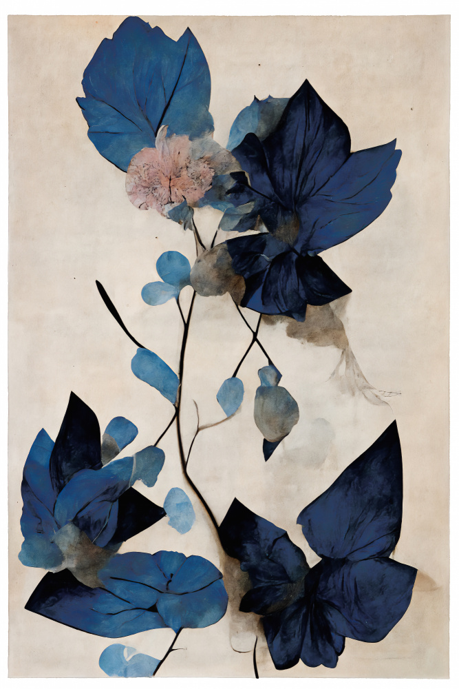 Blaue Trockenblumen von Treechild