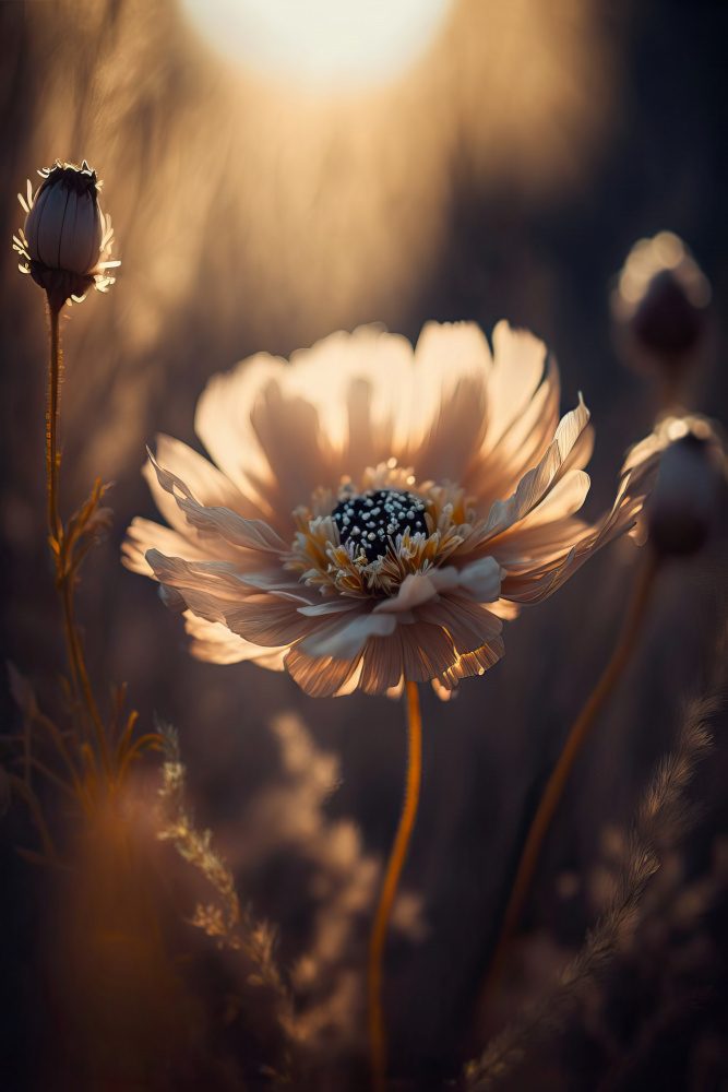 Blume in der Morgensonne von Treechild