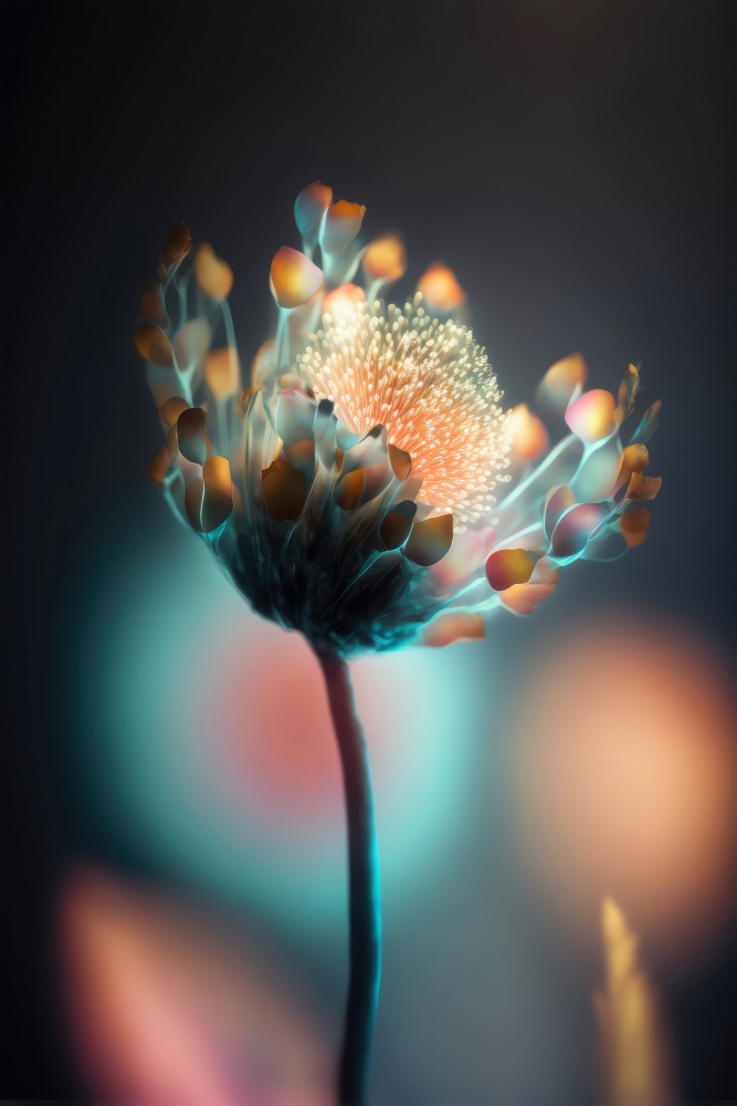 Bunt leuchtende Blume von Treechild