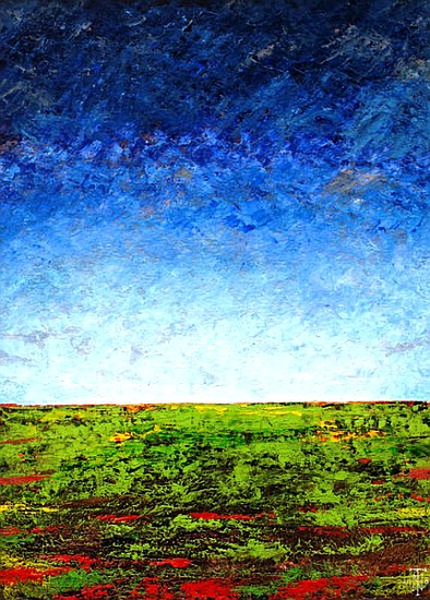 Horizon I, 2001 (oil on board)  von Trevor  Neal