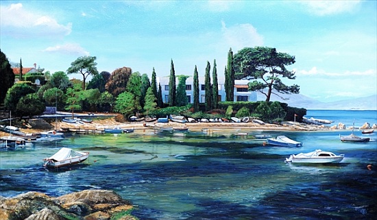 Villa and Boats, South of France von Trevor  Neal