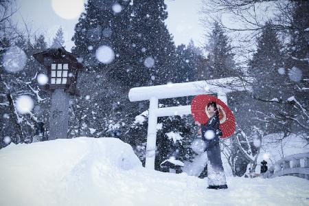 Winterschrein in Japan