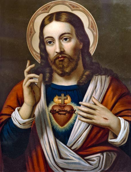 Herz-Jesu-Bild von (um 1900) Anonym