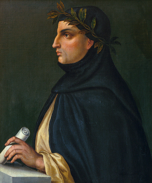 Bildnis des Dichters Giovanni Boccaccio  (1313-1375) von (um 1900) Anonym