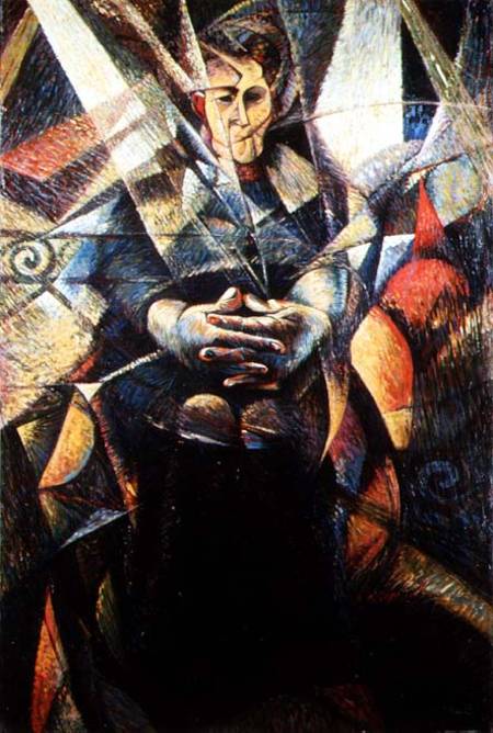 Portrait of a Seated Woman von Umberto Boccioni
