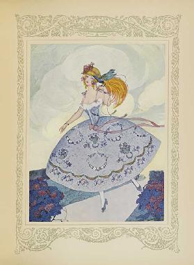 Chéri flog auf der Schulter von Zelie, die von der Süße dieses kleinen Tieres begeistert war, Illust 1912