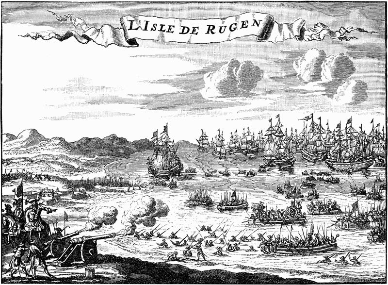 Die Eroberung von Rügen durch Friedrich Wilhelm I. 1715 von Unbekannter Künstler