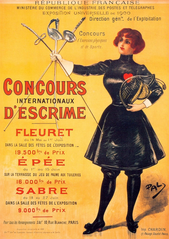 Offizielles Plakat der Olympischen Sommerspiele 1900 in Paris von Unbekannter Künstler
