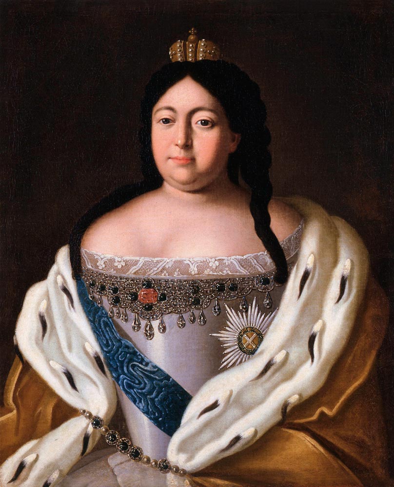 Porträt der Zarin Anna Ioannowna (1693-1740) von Unbekannter Künstler