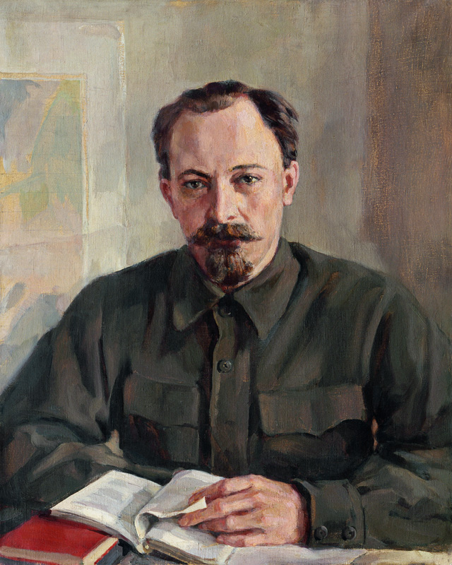 Porträt des Politikers Felix E. Dserschinski (1877-1926), Vorsitzender der Tscheka von Unbekannter Künstler
