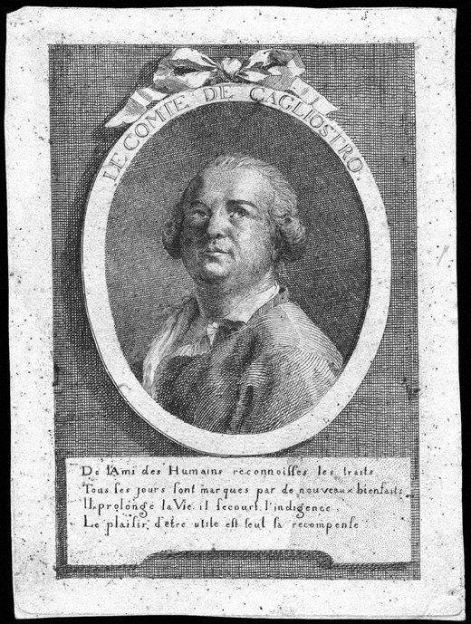 Alessandro Graf von Cagliostro (1743-1795) von Unbekannter Künstler