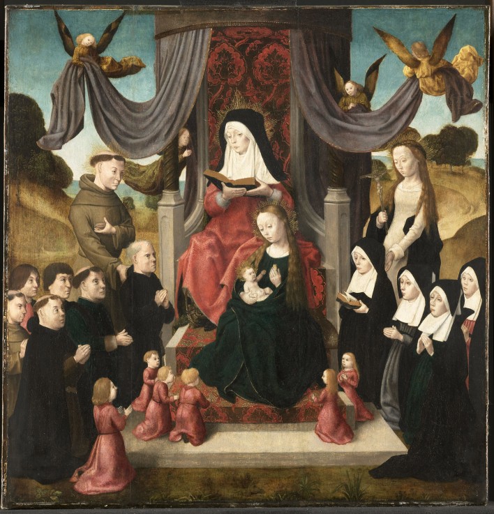 Anna selbdritt mit Heiligen von Unbekannter Künstler