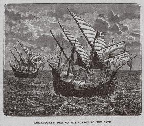 Bartolomeu Diaz segelt nach Südafrika 1878