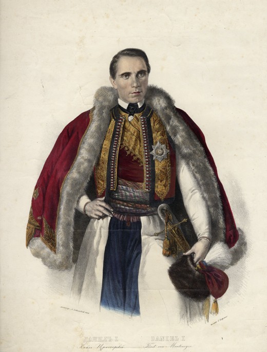 Danilo I. (1826-1860), Fürst von Montenegro von Unbekannter Künstler