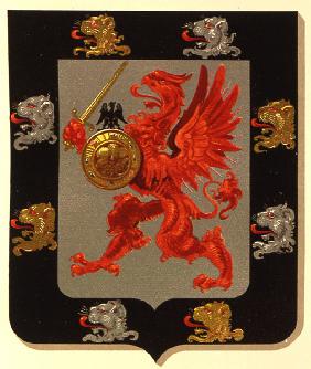 Das Wappen des Hauses  Romanow-Holstein-Gottorp