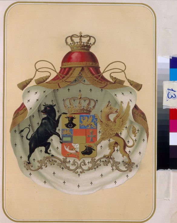 Das Wappen Großloge der Freimaurer von Schweden und Norwegen von Unbekannter Künstler