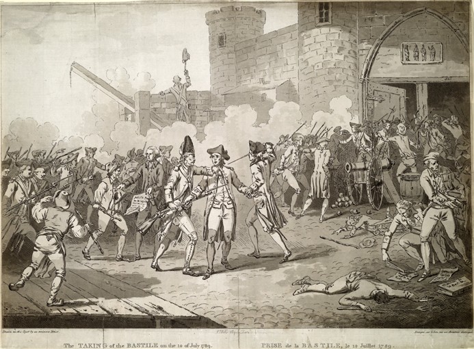 Der Sturm auf die Bastille am 14. Juli 1789 von Unbekannter Künstler