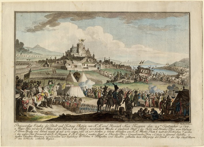 Die Einnahme von Chotyn durch Russische Armee am 29. September 1788 von Unbekannter Künstler