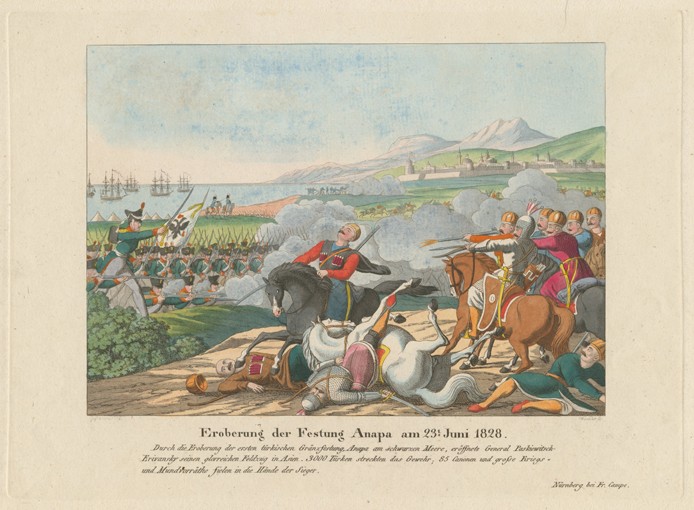 Die Eroberung der Festung Anapa am 23. Juni 1828 von Unbekannter Künstler