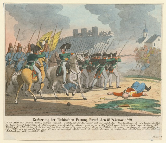 Die Eroberung der Türkischen Festung Turnu, am 11. Februar 1829 von Unbekannter Künstler
