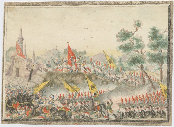 Die Eroberung der türkischen Festung Ismajil 1790 von Unbekannter Künstler