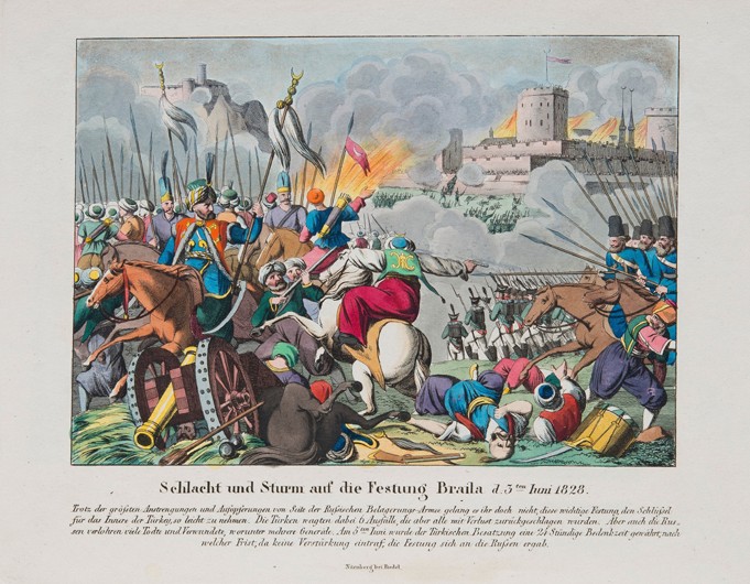 Die Erstürmung der Festung Brailow am 15. Juni 1828 von Unbekannter Künstler