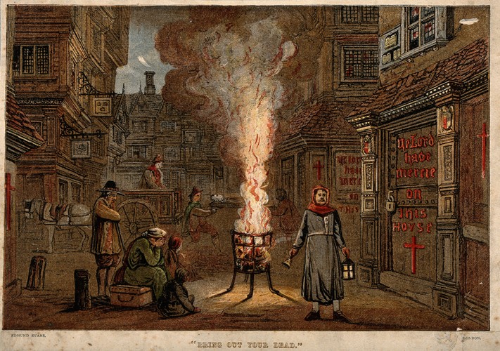 Die große Londoner Pest, 1665 von Unbekannter Künstler