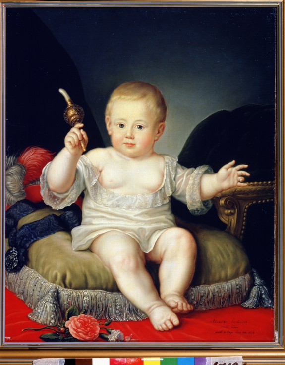 Die Kindheit des Großfürsten Alexander Pawlowitsch (Alexander I.) von Unbekannter Künstler