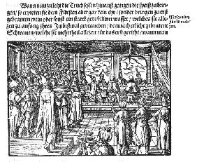 Die Mahlzeit des Zaren (Aus "Die Moskouitische Chronica" von S. Herberstein) 1579
