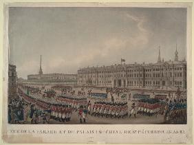 Die Parade vor dem Winterpalast in St. Petersburg 1812 1812