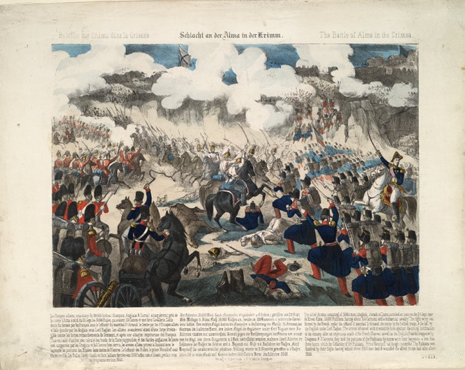 Die Schlacht an der Alma am 20. September 1854 von Unbekannter Künstler